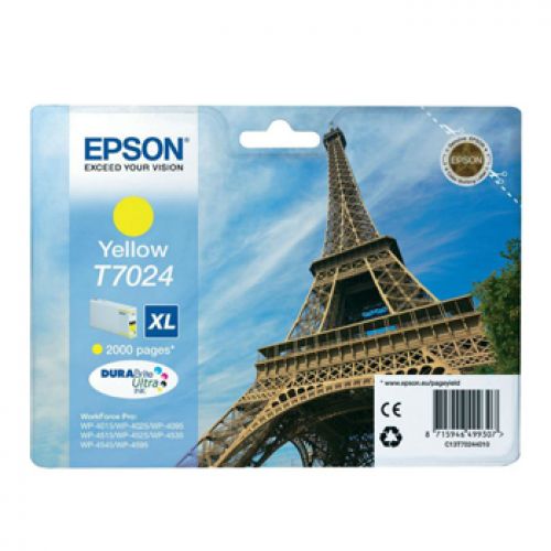 Tinteiro Epson Workforce Pro series 4000/4500 Alt. Cap. Ama , Epson , EPST70244010 , 8715946499307